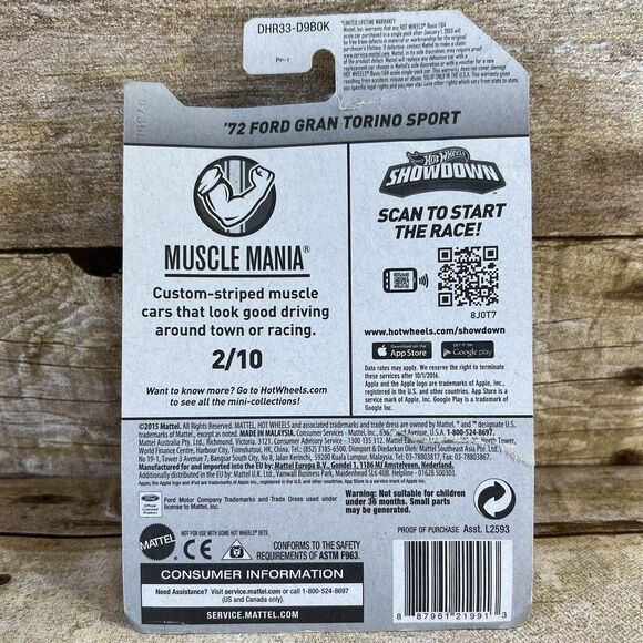 2015 Hot Wheels #122 '70 Ford Grand Torino Sport Orange - Picture 2 of 5